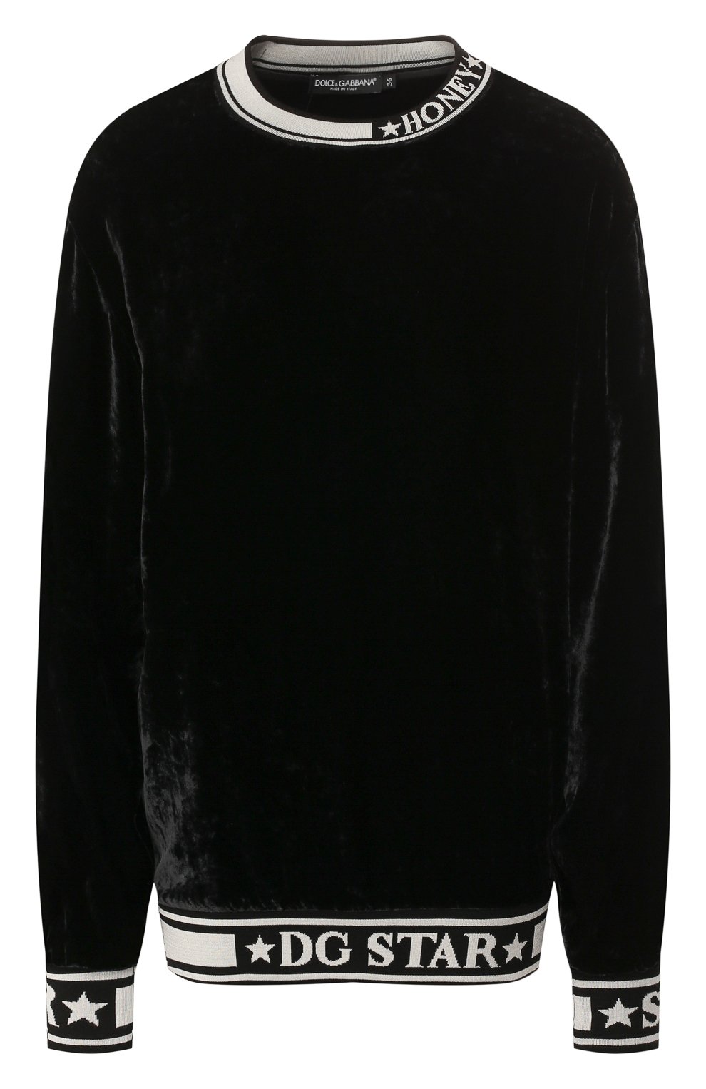 Бархатный свитшот DOLCE & GABBANA, арт. F9G39T/FUVJK, фото 1