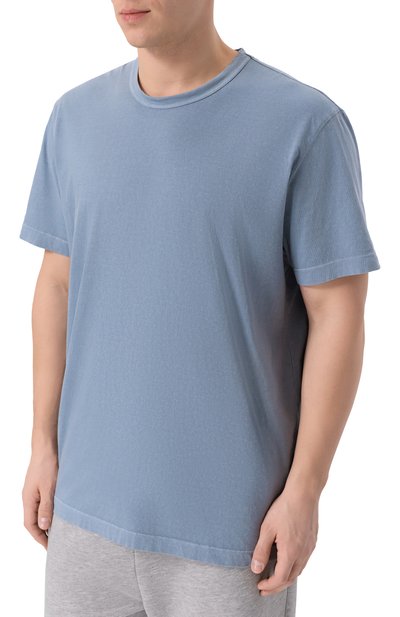 Хлопковая футболка JAMES PERSE голубого цвета по цене 17200 руб., арт. MLJ3311, фото 3 Хлопковая футболка JAMES PERSE, арт. MLJ3311, фото 3