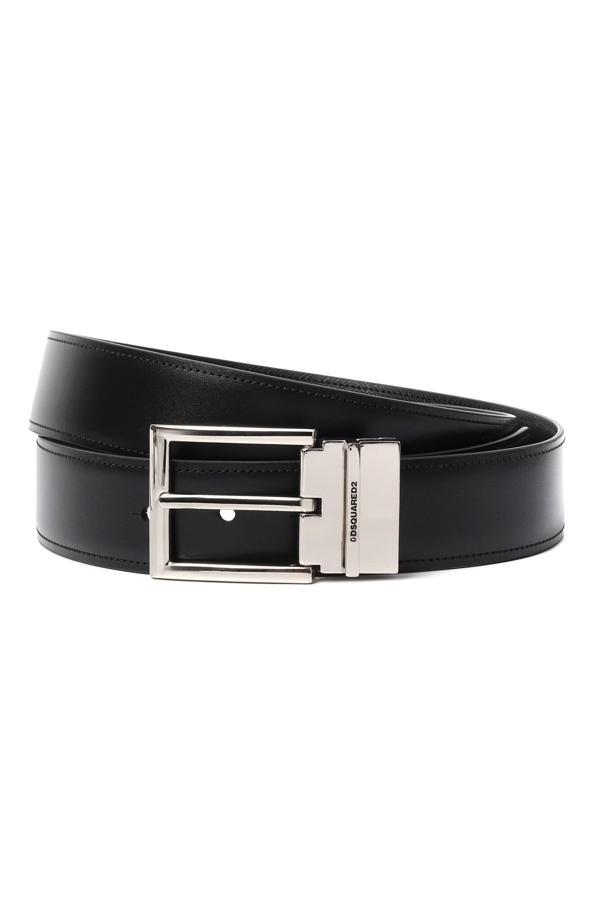Кожаный ремень DSQUARED2 черного цвета по цене 39350 руб., арт. GBM0005/12900001, фото 1 Кожаный ремень DSQUARED2, арт. GBM0005/12900001, фото 1