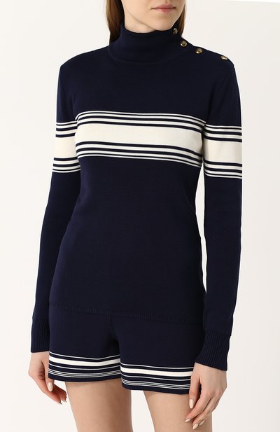 Шелковая водолазка с контрастной отделкой RALPH LAUREN, арт. 290705720, фото 3