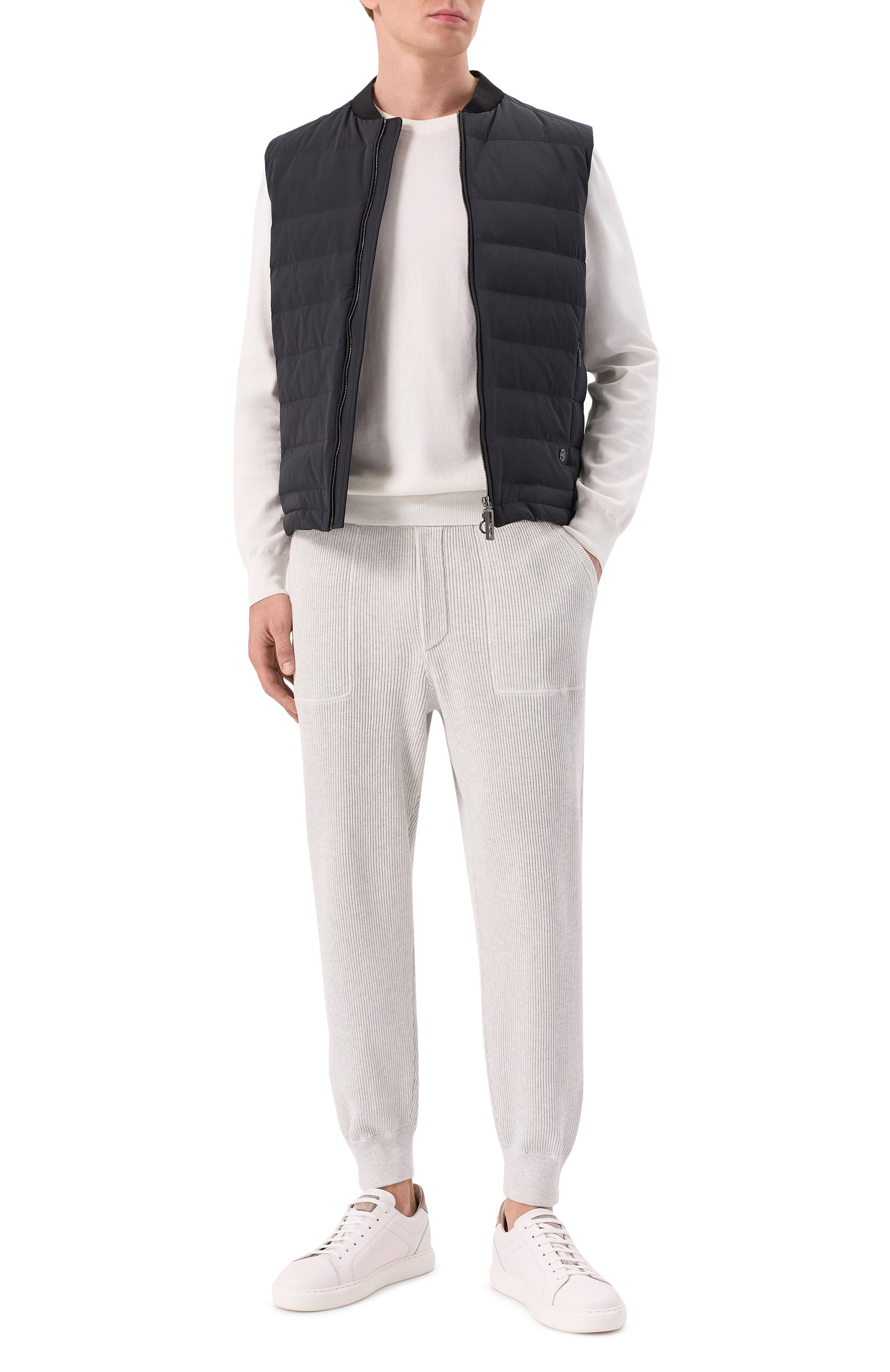 Хлопковые джоггеры BRUNELLO CUCINELLI, арт. M29201019G, фото 2