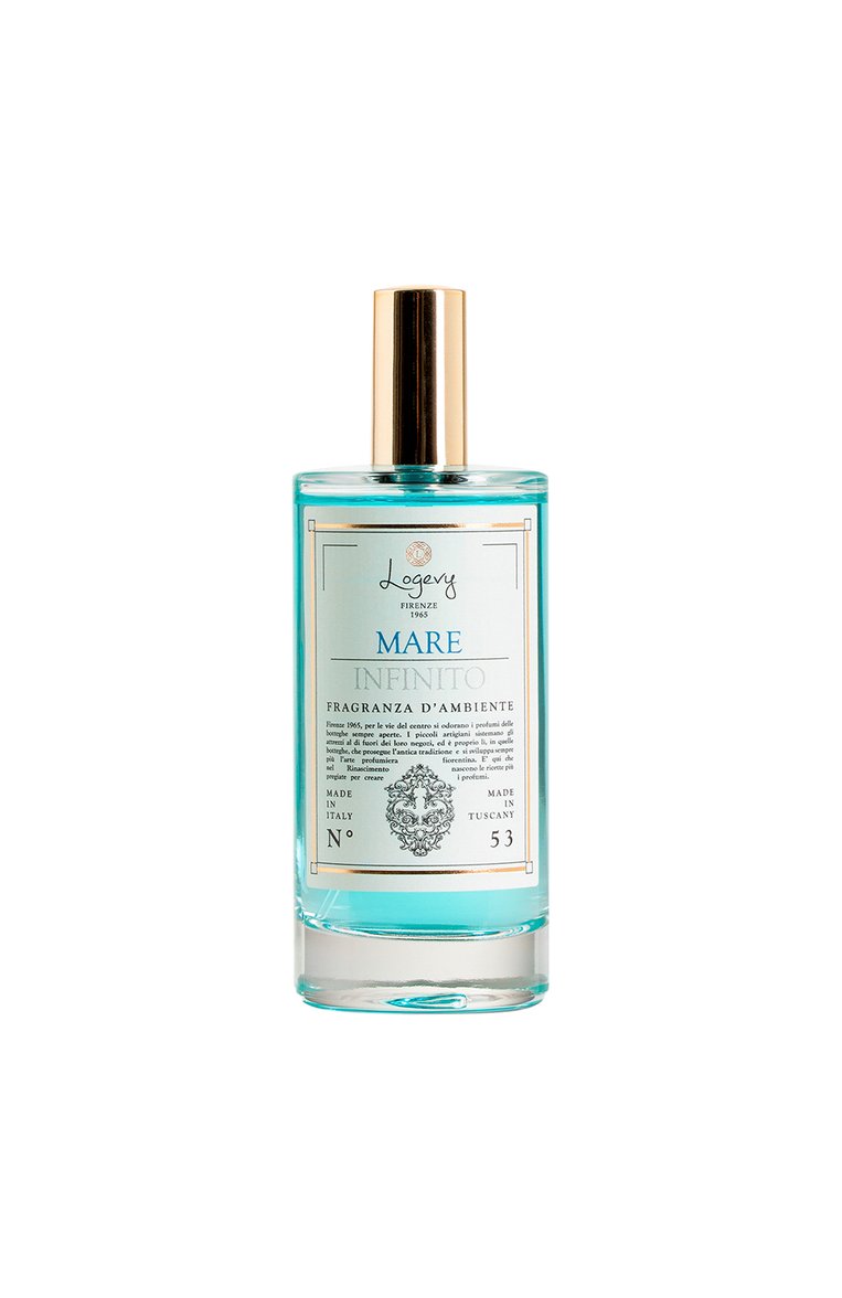 Экоспрей для дома mare infinito / "бесконечное море" (100ml) LOGEVY FIRENZE 1965 бесцветного цвета, арт. 8050519370523 | Фото 1 (Региональные ограничения белый список (Axapta Mercury): Не проставлено; Нос: Не проставлено; Ограничения доставки: flammable)