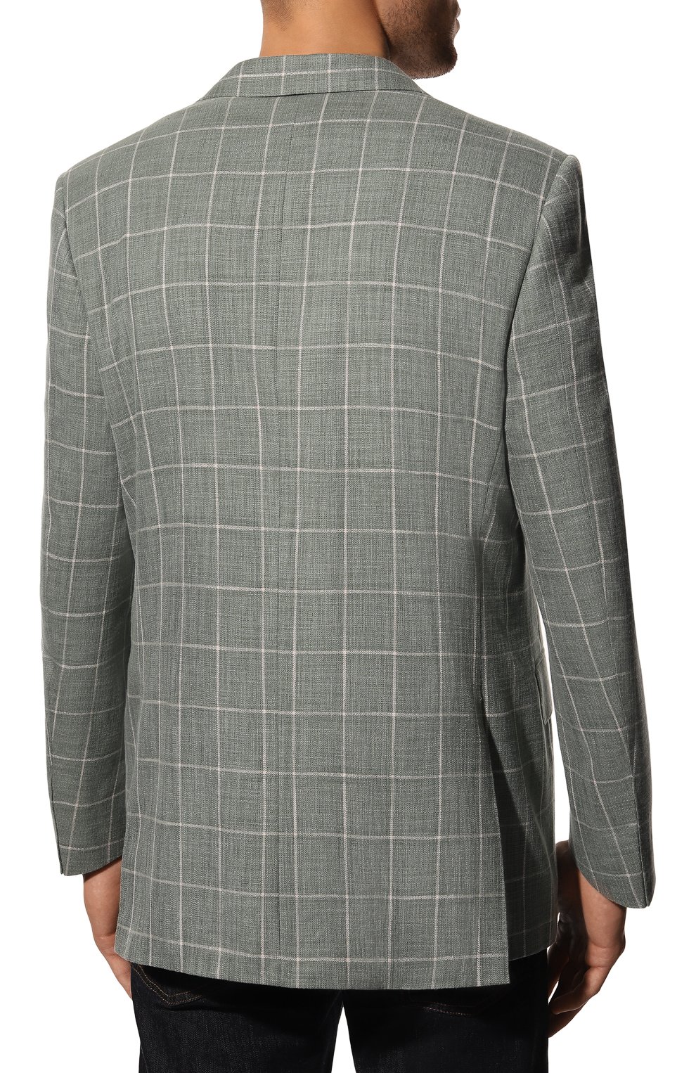 Пиджак из хлопка и шелка CANALI, арт. T11220/CX02601, фото 4