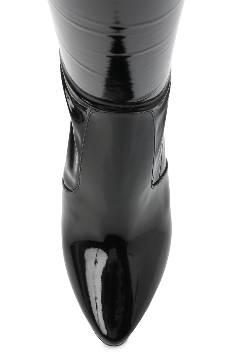 Комбинированные ботфорты aylah SAINT LAURENT, арт. 637457/1LW10, фото 5