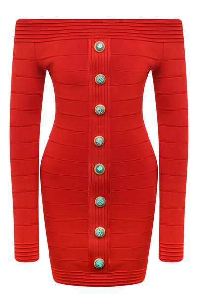 Женское платье из вискозы BALMAIN, арт. AF1R8403KD61