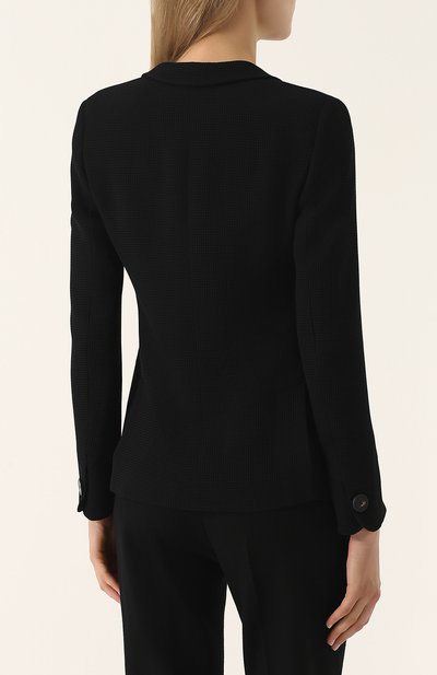 Приталенный однотонный жакет GIORGIO ARMANI, арт. WAG67T/WA525, фото 4