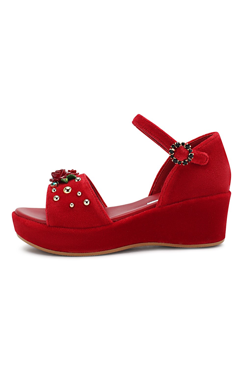 Бархатные босоножки DOLCE & GABBANA, арт. D10354/AZ474/29-36, фото 2