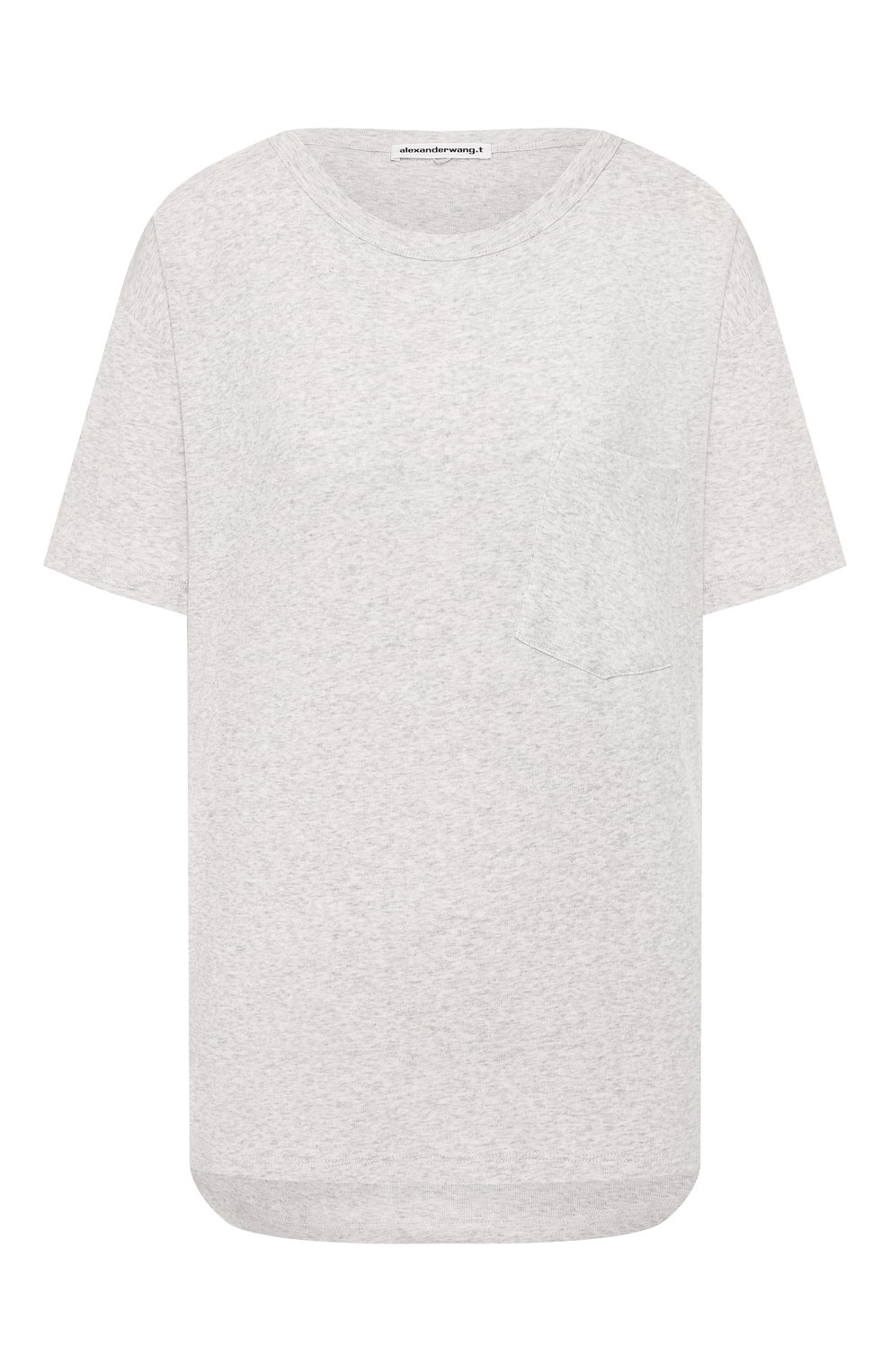Хлопковая футболка ALEXANDERWANG.T серого цвета по цене 19750 руб., арт. 4CC1201075, фото 1 Хлопковая футболка ALEXANDERWANG.T, арт. 4CC1201075, фото 1