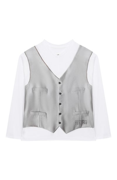 Хлопковый лонгслив MM6, арт. M60873/MM04I