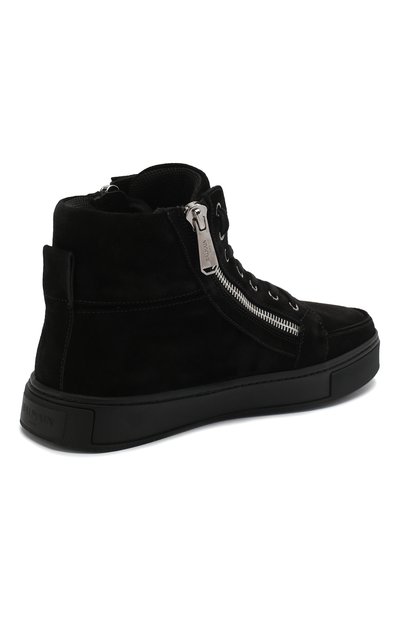 Замшевые кеды BALMAIN черного цвета по цене 81900 руб., арт. RM1C020/LCWE, фото 4 Замшевые кеды BALMAIN, арт. RM1C020/LCWE, фото 4