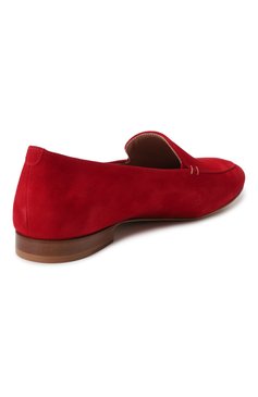 Женские замшевые лоферы KITON красного цвета, арт. D57803N01008 | Фото 5 (Материал внутренний: Натуральная кожа; Подошва: Плоская; Каблук высота: Низкий; Драгоценные камни: Проставлено; Материал внешний: Натуральная кожа, Замша; Материал сплава: Проставлено)