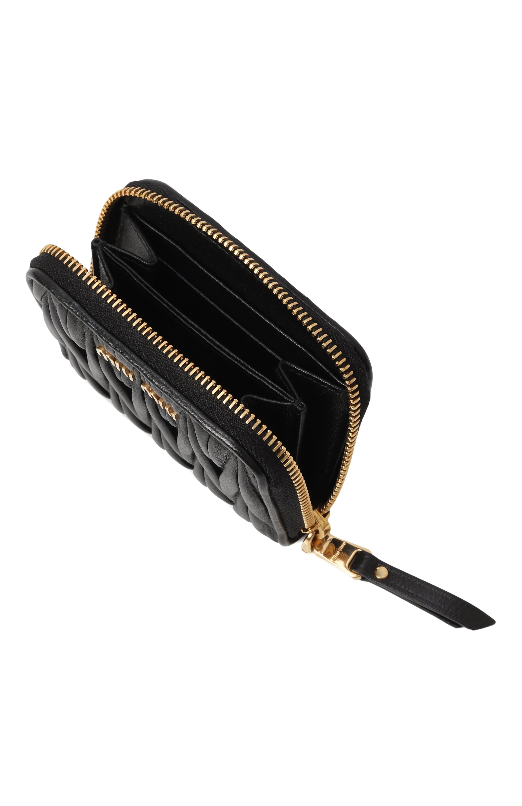 Кожаное портмоне MIU MIU черного цвета по цене 52000 руб., арт. 5MM268-N88-F0002, фото 3 Кожаное портмоне MIU MIU, арт. 5MM268-N88-F0002, фото 3