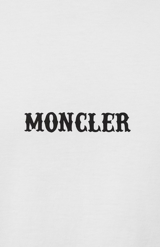 Хлопковая футболка Circus 7 Moncler FRGMT Hiroshi Fujiwara Moncler Genius 8C000-03-M2353 Белый  8C000-03-M2353 Фото 5