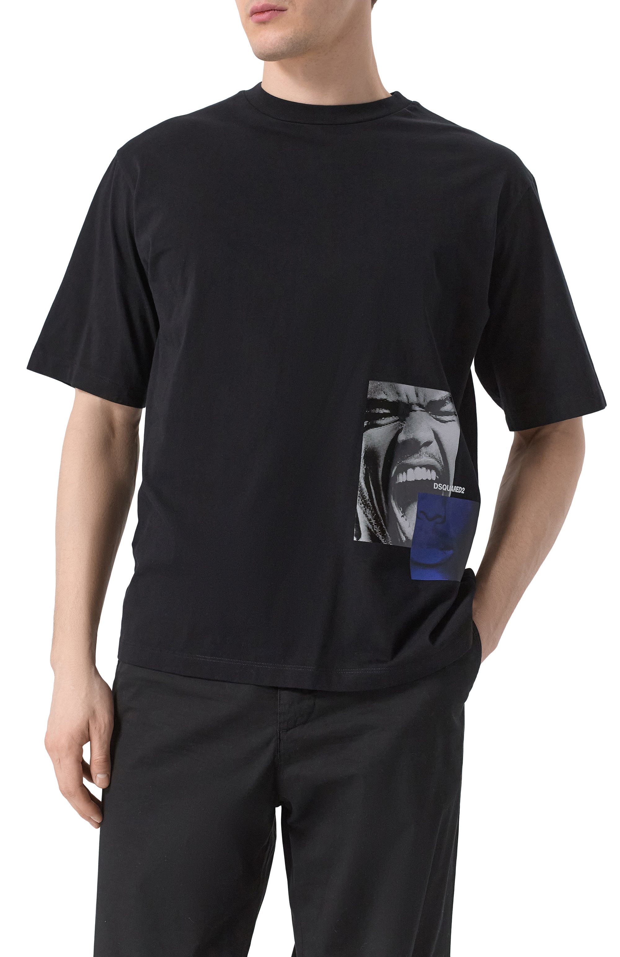 Хлопковая футболка DSQUARED2, арт. S71GD1537/D20020, фото 3