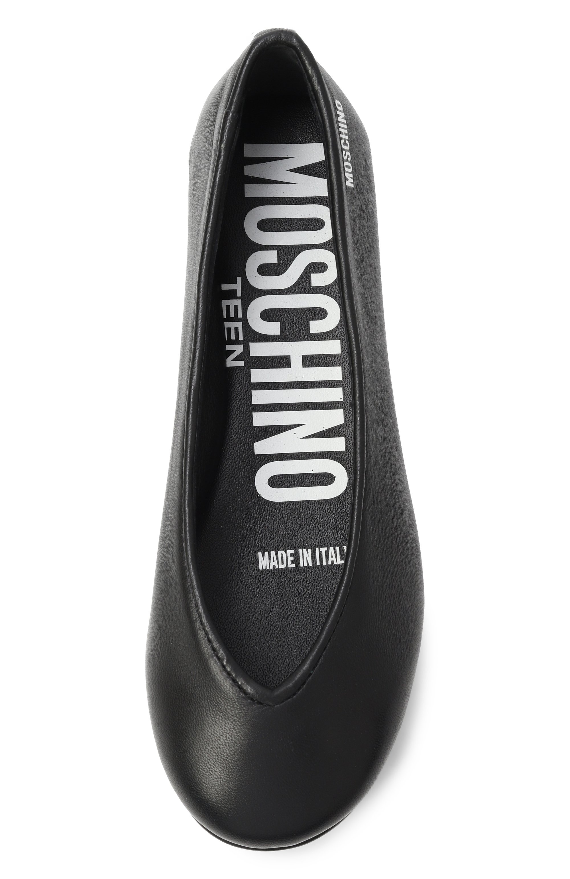 Кожаные балетки MOSCHINO, арт. 81894/VAR1/28-35, фото 4