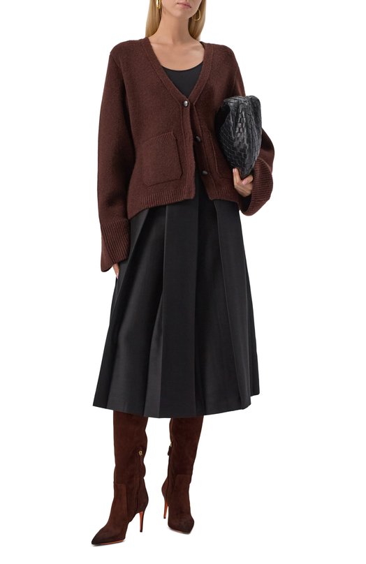 Замшевые сапоги Santoni WSIG71836HI2SAEA Коричневый  WSIG71836HI2SAEA Фото 2