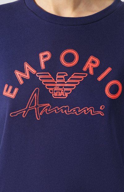 Хлопковый свитшот EMPORIO ARMANI, арт. 164320/0P287, фото 5