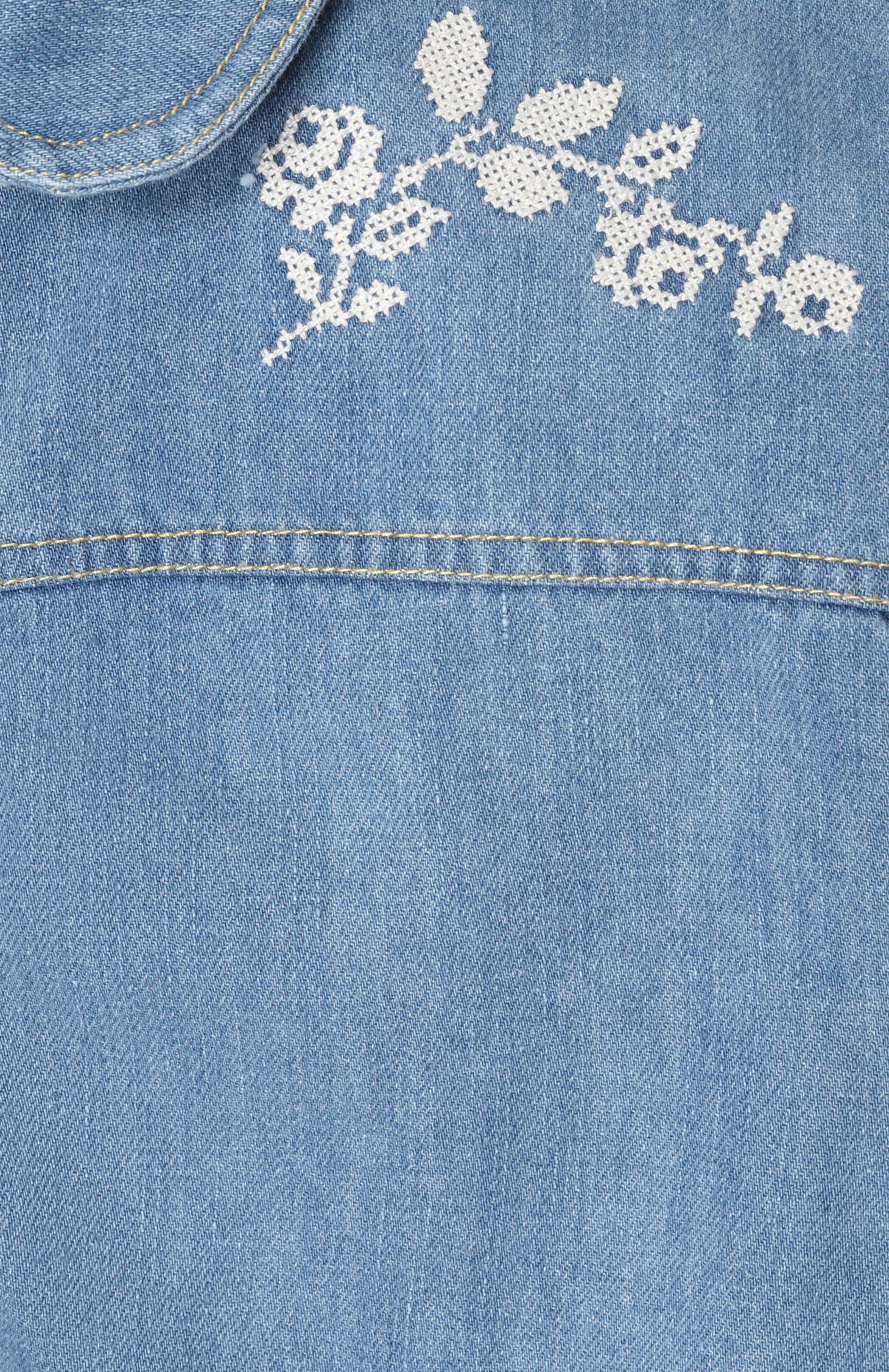 Джинсовая куртка C`ERA UNA VOLTA голубого цвета по цене 17200 руб., арт. S25OU03012, фото 3 Джинсовая куртка C`ERA UNA VOLTA, арт. S25OU03012, фото 3