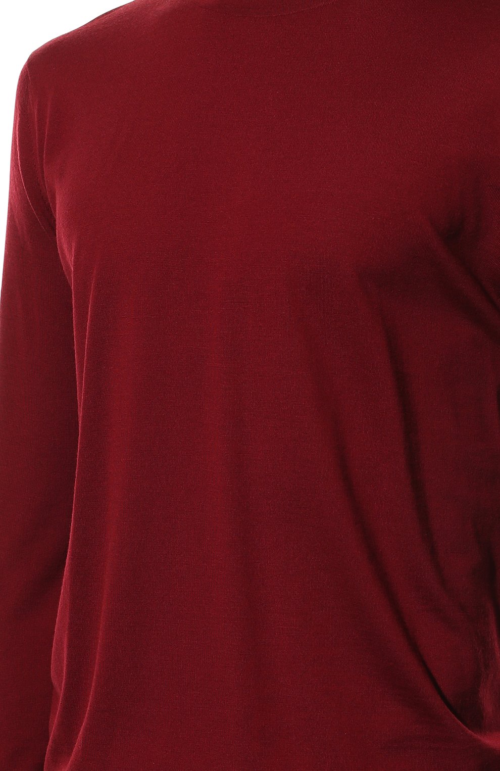 Шерстяной джемпер LORO PIANA бордового цвета по цене 151000 руб., арт. FAI1916, фото 5 Шерстяной джемпер LORO PIANA, арт. FAI1916, фото 5