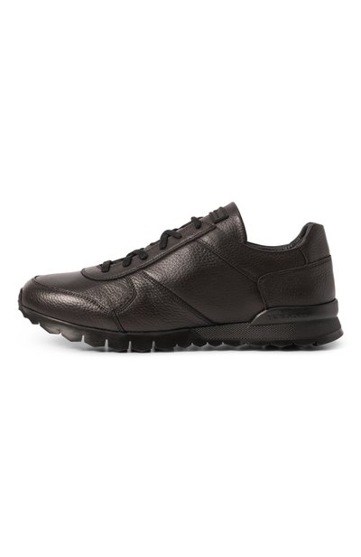 Кожаные кроссовки KITON коричневого цвета по цене 165500 руб., арт. USSA114N00126, фото 3 Кожаные кроссовки KITON, арт. USSA114N00126, фото 3