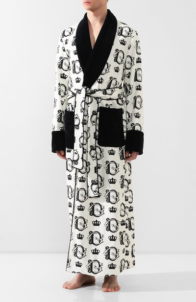 Хлопковый халат DOLCE & GABBANA, арт. G018DT/HS7BA, фото 3