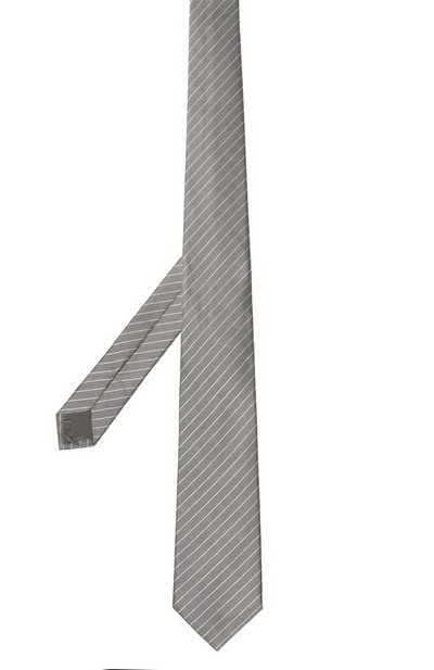 Шелковый галстук EMPORIO ARMANI серого цвета по цене 15250 руб., арт. 340275/4R640, фото 3 Шелковый галстук EMPORIO ARMANI, арт. 340275/4R640, фото 3