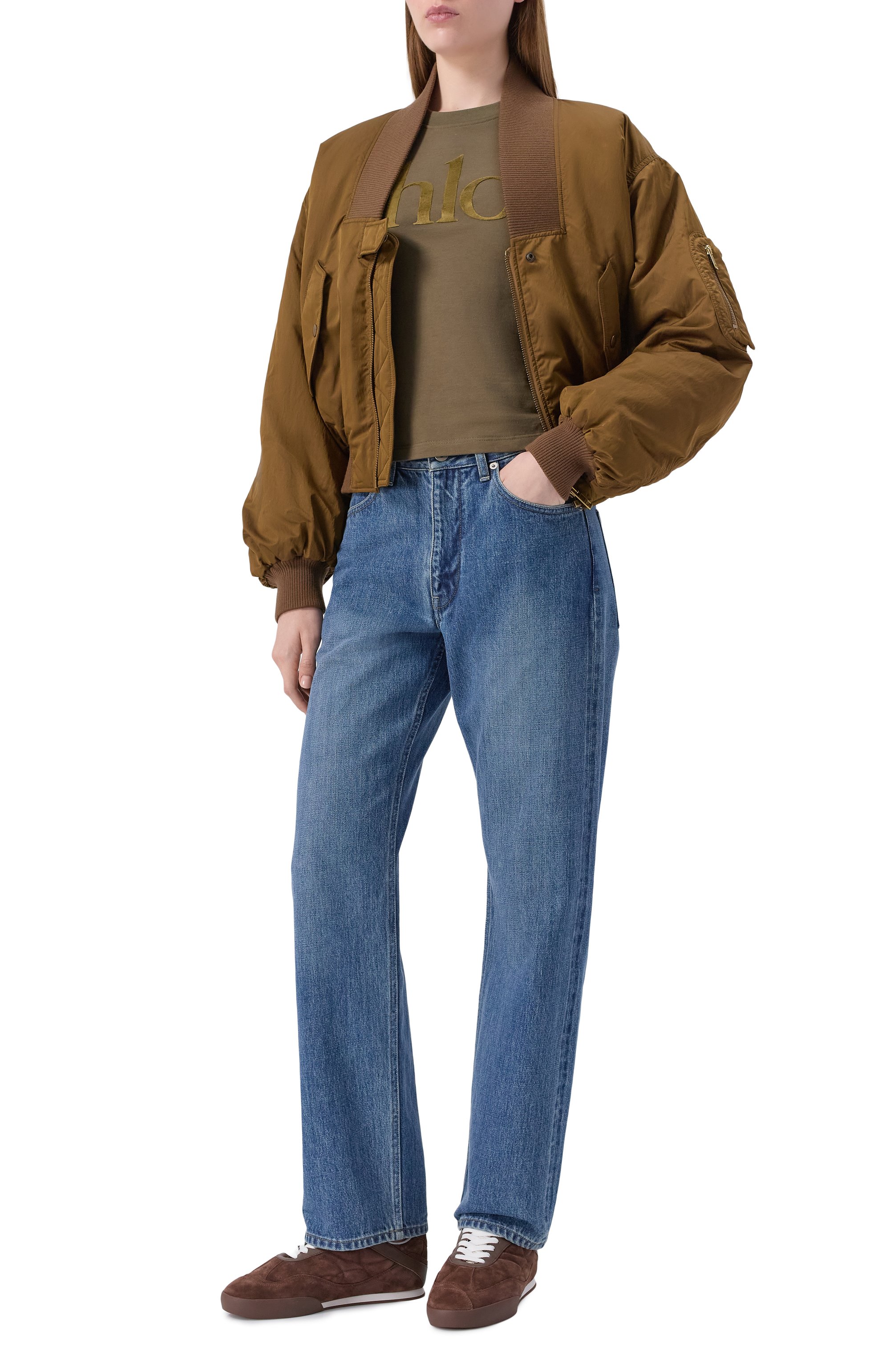 Замшевые кеды kick CHLOÉ, арт. CHC25A07IMS, фото 3