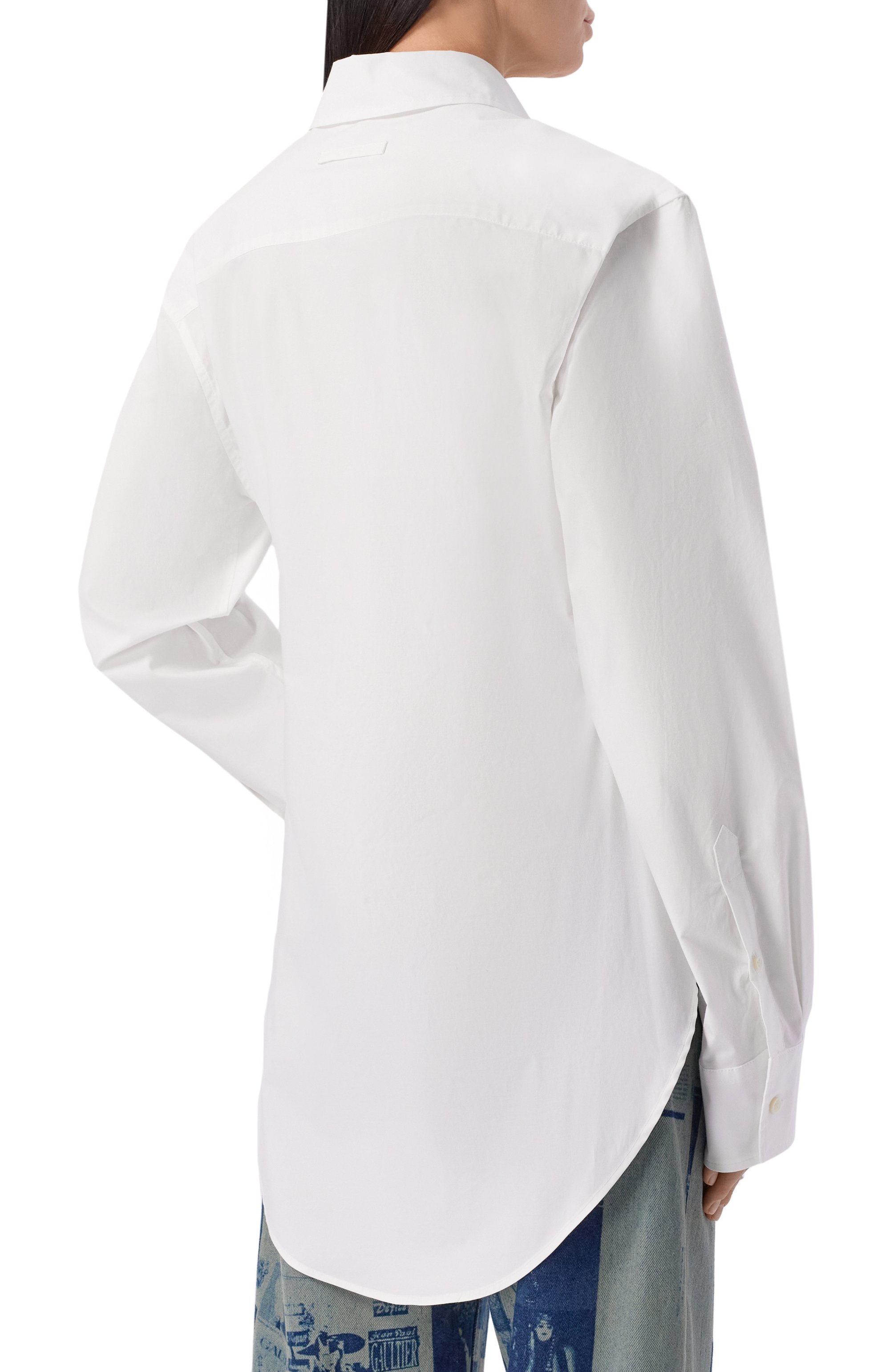 Хлопковая рубашка JEAN PAUL GAULTIER белого цвета по цене 73650 руб., арт. 26/01-W-ST053/C071, фото 4 Хлопковая рубашка JEAN PAUL GAULTIER, арт. 26/01-W-ST053/C071, фото 4