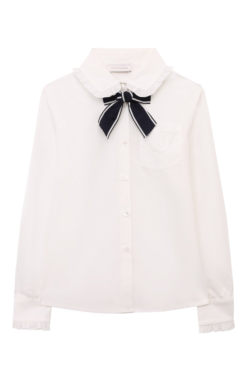 Хлопковая блузка MONNALISA, арт. 18DCAS, фото 1