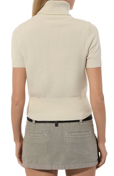 Пуловер из шерсти и кашемира DIESEL кремового цвета по цене 26350 руб., арт. A06713/0KCAE, фото 4 Пуловер из шерсти и кашемира DIESEL, арт. A06713/0KCAE, фото 4