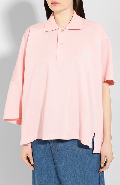 Хлопковое поло LANVIN, арт. RW-T0612J-JG01-E20, фото 3