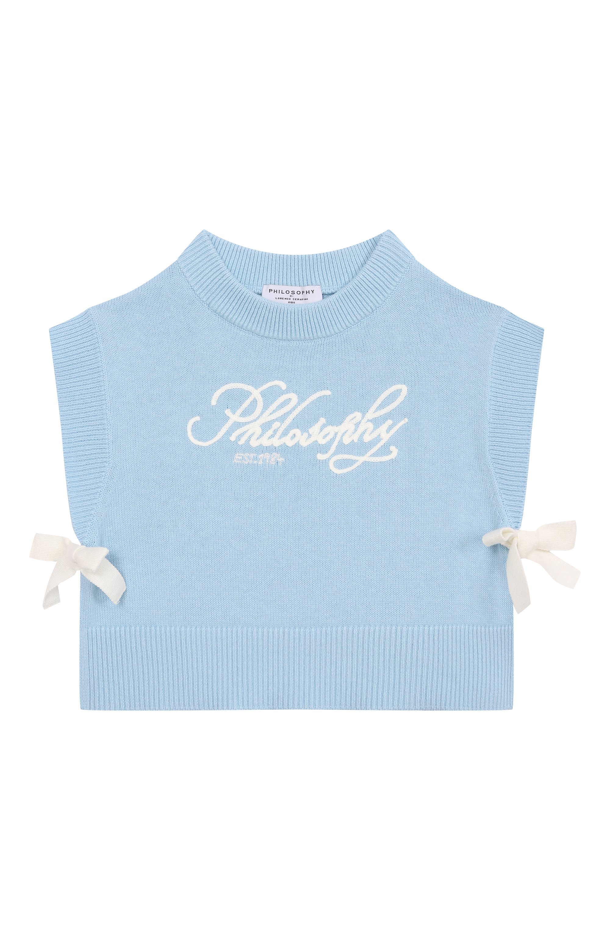 Хлопковый жилет PHILOSOPHY DI LORENZO SERAFINI KIDS, арт. I9E308/5045/4-10, фото 1