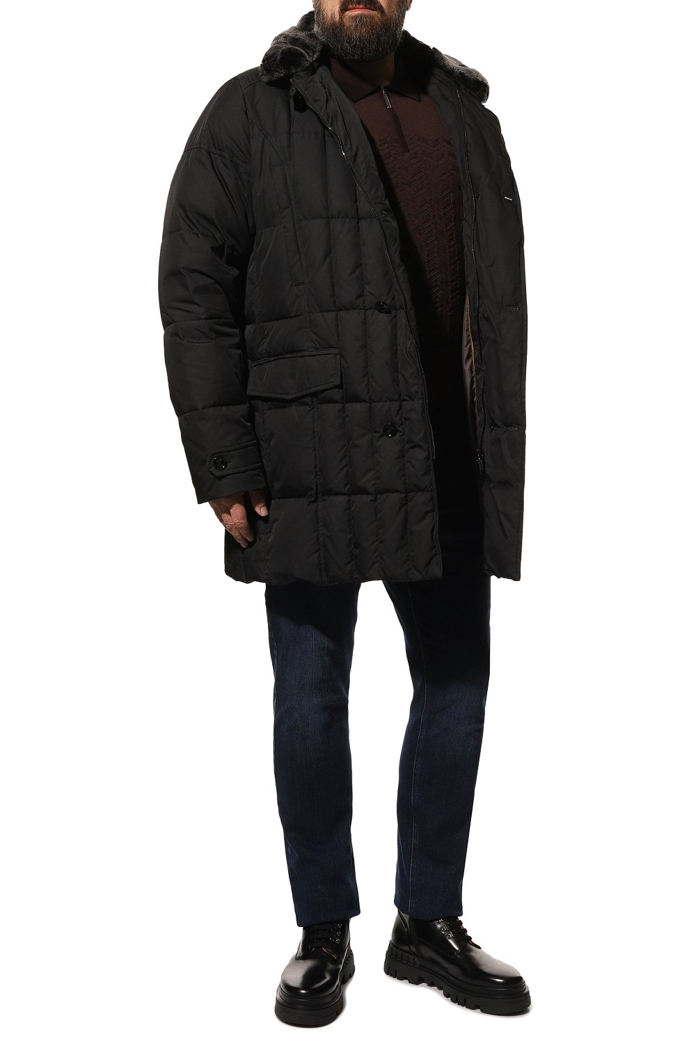 Пуховая куртка с отделкой из меха кролика morris-km MOORER, арт. M0RRIS-KM, фото 2