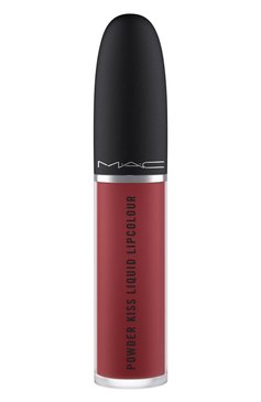 Жидкая помада powder kiss, оттенок fashion emergency (5ml) MAC  цвета, арт. SJC2-27 | Фото 1 (Обьем косметики: 100ml; Финишное покрытие: Матовый)