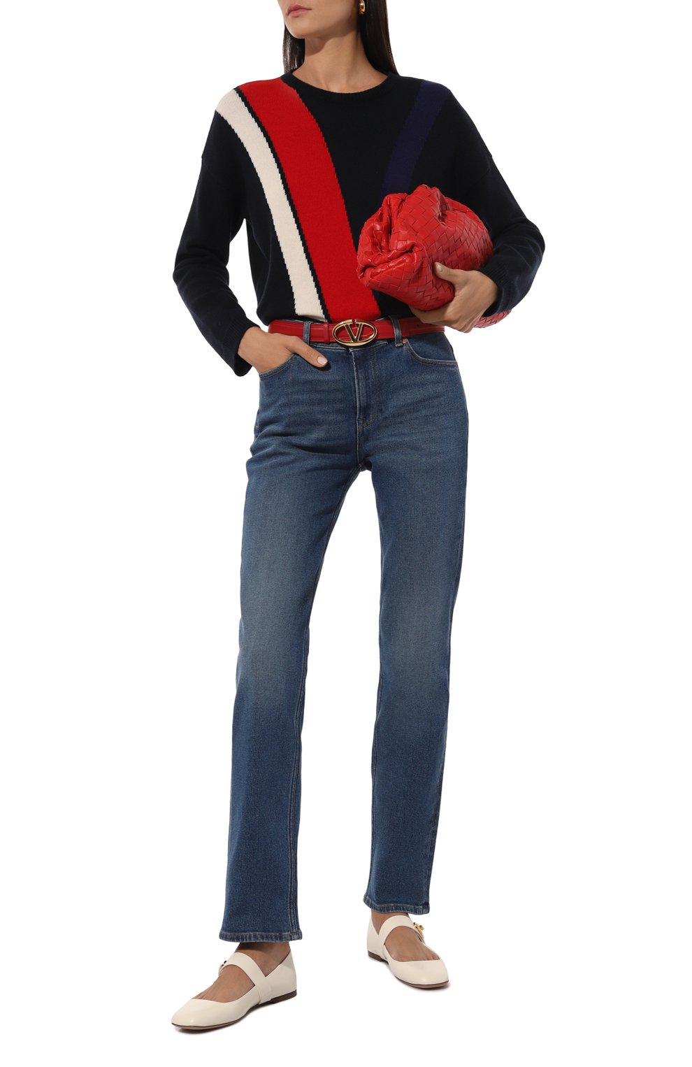 Кожаные балетки vlogo locker VALENTINO, арт. 5W2S0JV2/EEY, фото 2