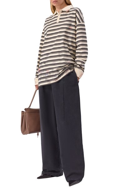 Женское хлопковое поло VETEMENTS, арт. ME76P0231WB/26430 JERSEY