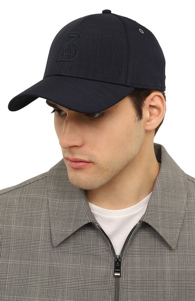 Хлопковая бейсболка BOGNER синего цвета по цене 14600 руб., арт. 98318925, фото 2 Хлопковая бейсболка BOGNER, арт. 98318925, фото 2