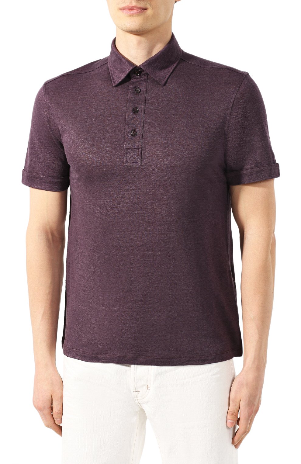 Льняное поло ZEGNA, арт. UU564/723, фото 3