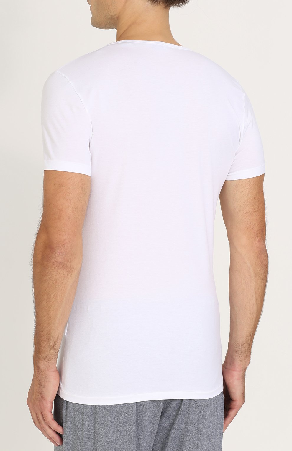 Футболка из смеси хлопка и вискозы с v-образным вырезом ZIMMERLI, арт. 186-1422, фото 4