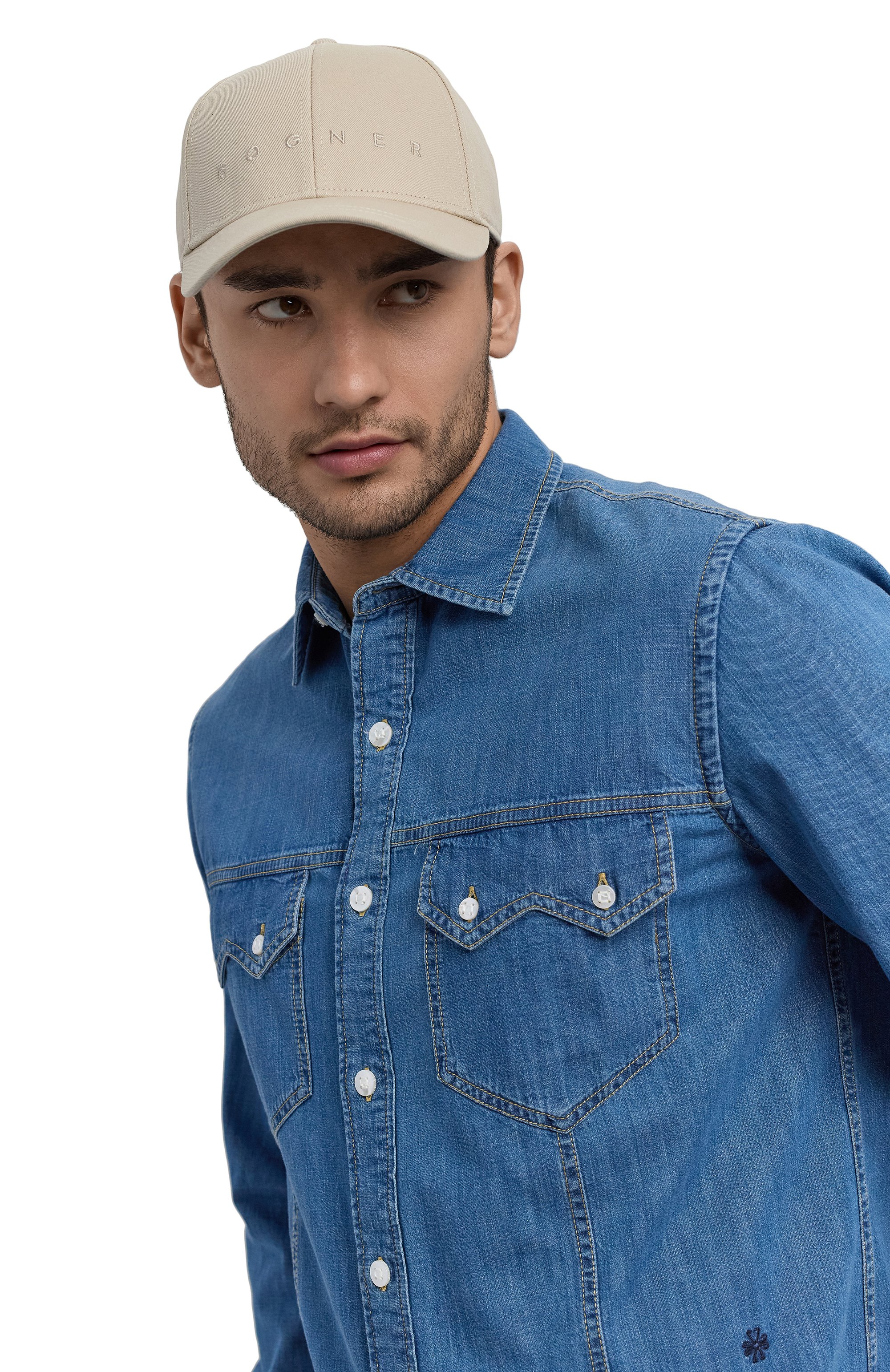 Хлопковая бейсболка BOGNER светло-бежевого цвета по цене 12200 руб., арт. 98264617, фото 2 Хлопковая бейсболка BOGNER, арт. 98264617, фото 2