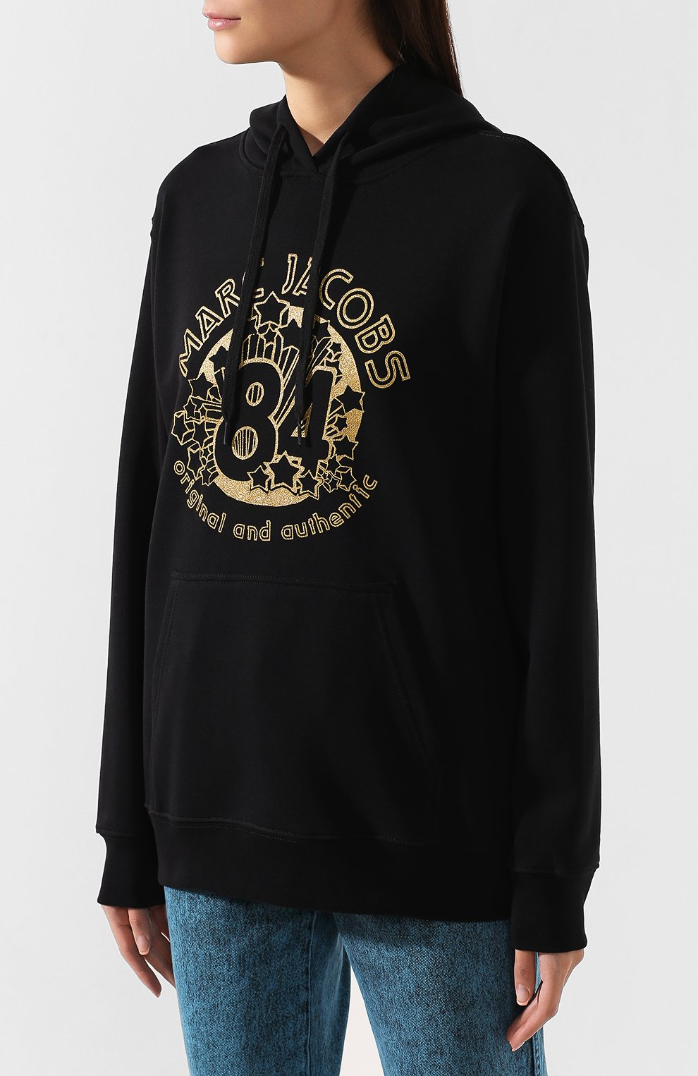 Хлопковое худи MARC JACOBS (THE) черного цвета по цене 18900 руб., арт. M4008471, фото 3 Хлопковое худи MARC JACOBS (THE), арт. M4008471, фото 3