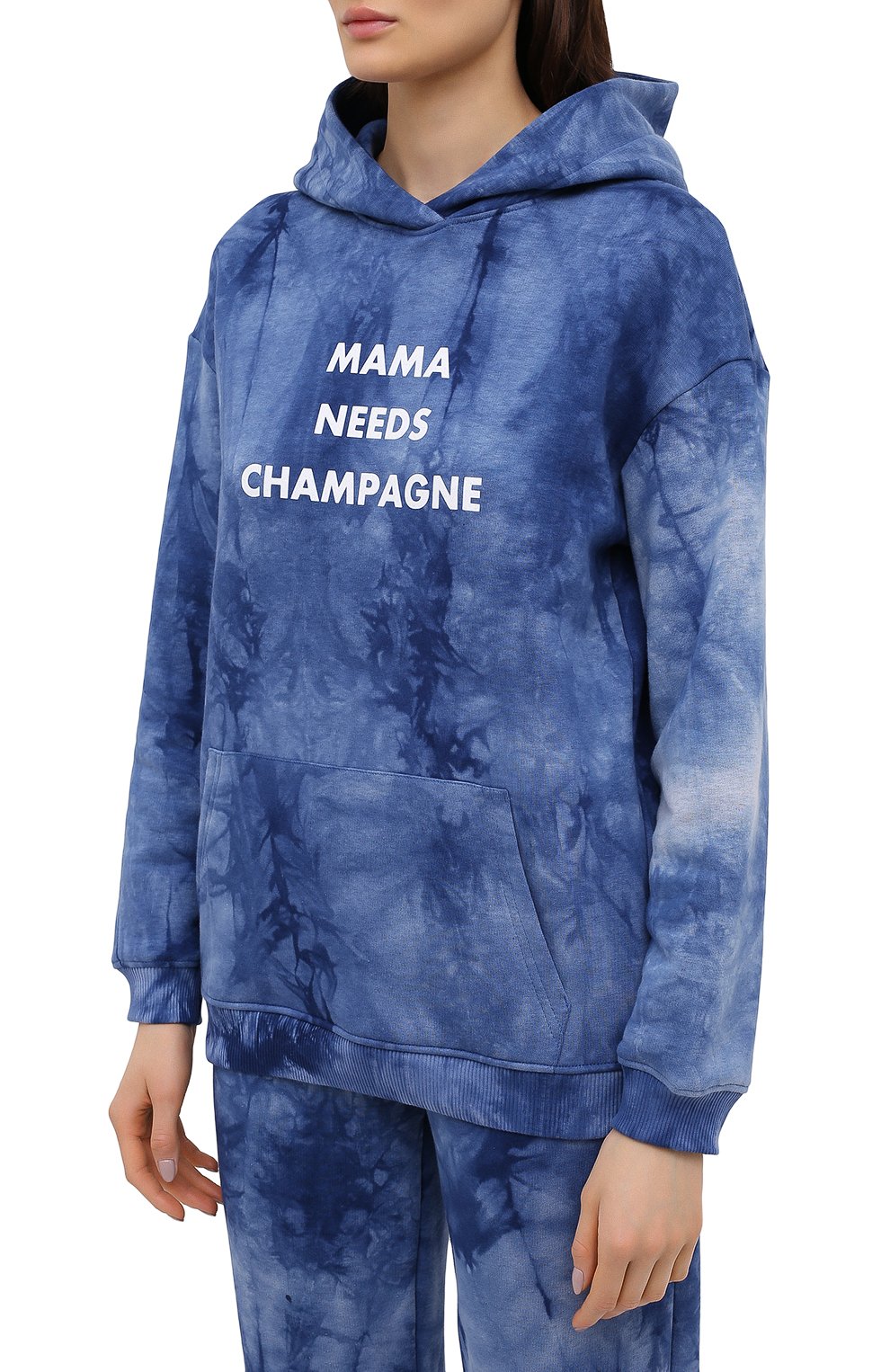Хлопковый костюм SEVEN LAB голубого цвета по цене 15330 руб., арт. HPW20-MNC tie-dye blue, фото 2 Хлопковый костюм SEVEN LAB, арт. HPW20-MNC tie-dye blue, фото 2