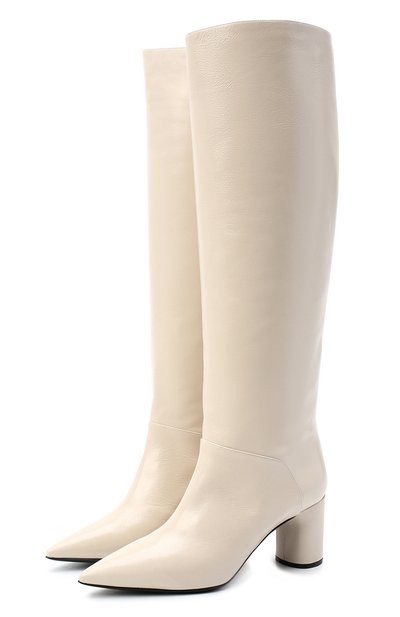 Кожаные сапоги CASADEI белого цвета по цене 124500 руб., арт. 1S034N06018SENS3217, фото 1 Кожаные сапоги CASADEI, арт. 1S034N06018SENS3217, фото 1