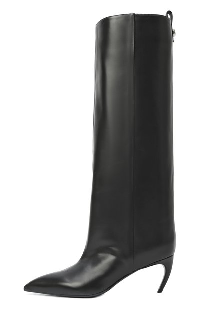Кожаные сапоги lea 65 THE ATTICO черного цвета по цене 131000 руб., арт. 251WSH00879/LBT019AA, фото 4 Кожаные сапоги lea 65 THE ATTICO, арт. 251WSH00879/LBT019AA, фото 4