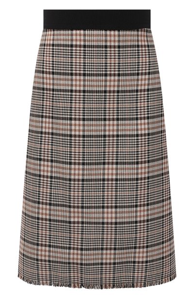 Юбка из вискозы и хлопка WINDSOR коричневого цвета по цене 23750 руб., арт. 52 DR405 10009455, фото 1 Юбка из вискозы и хлопка WINDSOR, арт. 52 DR405 10009455, фото 1