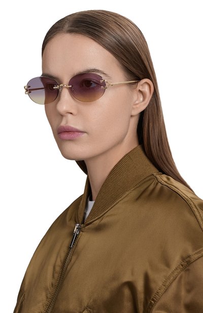 Солнцезащитные очки CARTIER розового цвета по цене 188000 руб., арт. CT0551S 006, фото 2 Солнцезащитные очки CARTIER, арт. CT0551S 006, фото 2