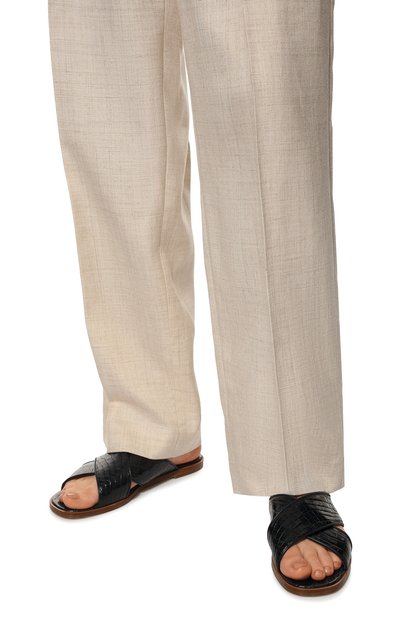 Шлепанцы emma из кожи крокодила LORO PIANA, арт. FAI5009/CNIL, фото 3