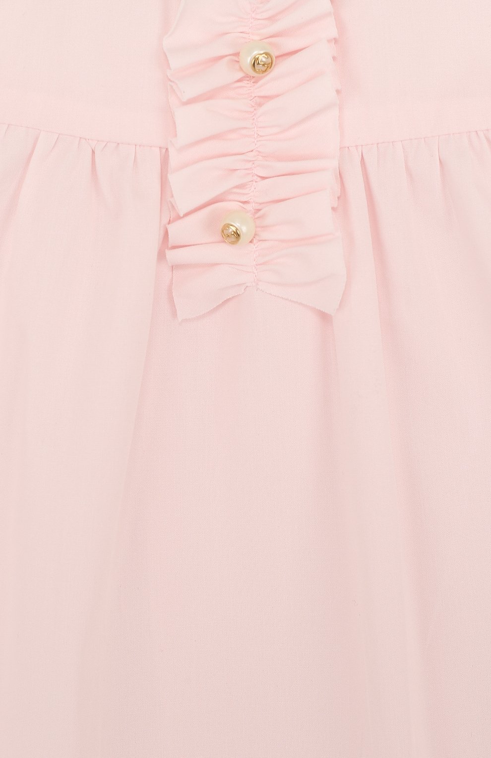 Хлопковое мини-платье свободного кроя с оборкой GUCCI, арт. 503767/XB365, фото 3