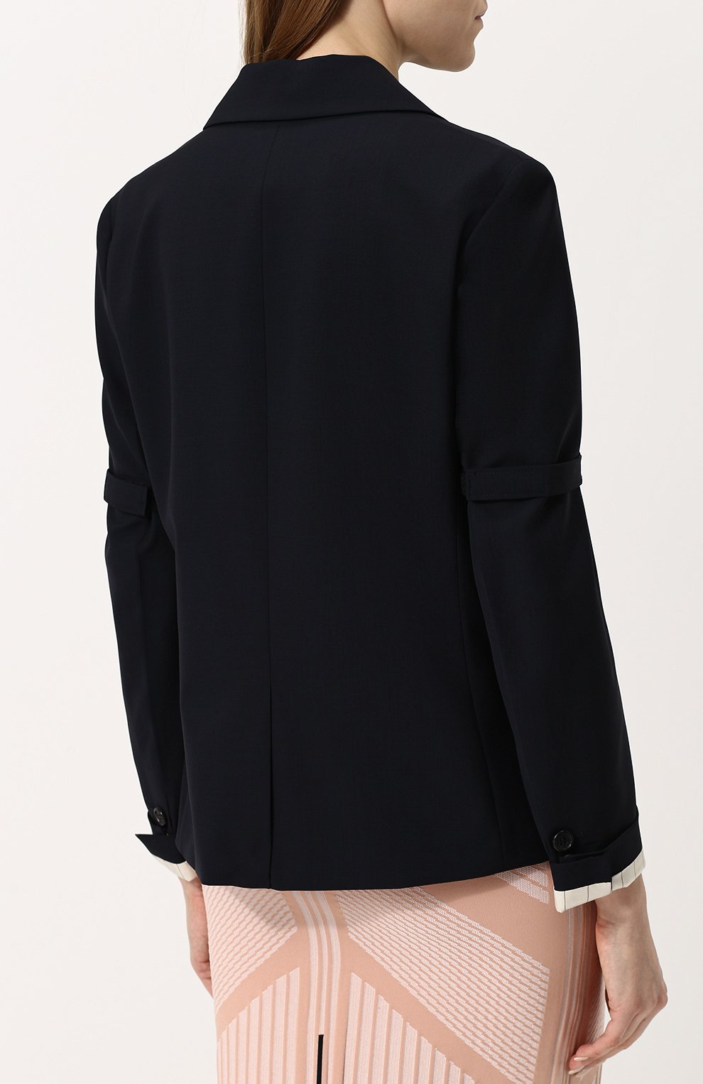 Однотонный жакет свободного кроя PRADA, арт. P506G-RO1-F0008, фото 4