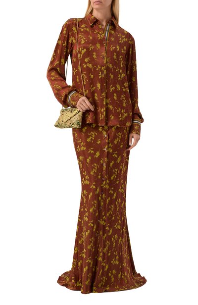 Юбка DRIES VAN NOTEN коричневого цвета по цене 116000 руб., арт. 010812/4261, фото 2 Юбка DRIES VAN NOTEN, арт. 010812/4261, фото 2